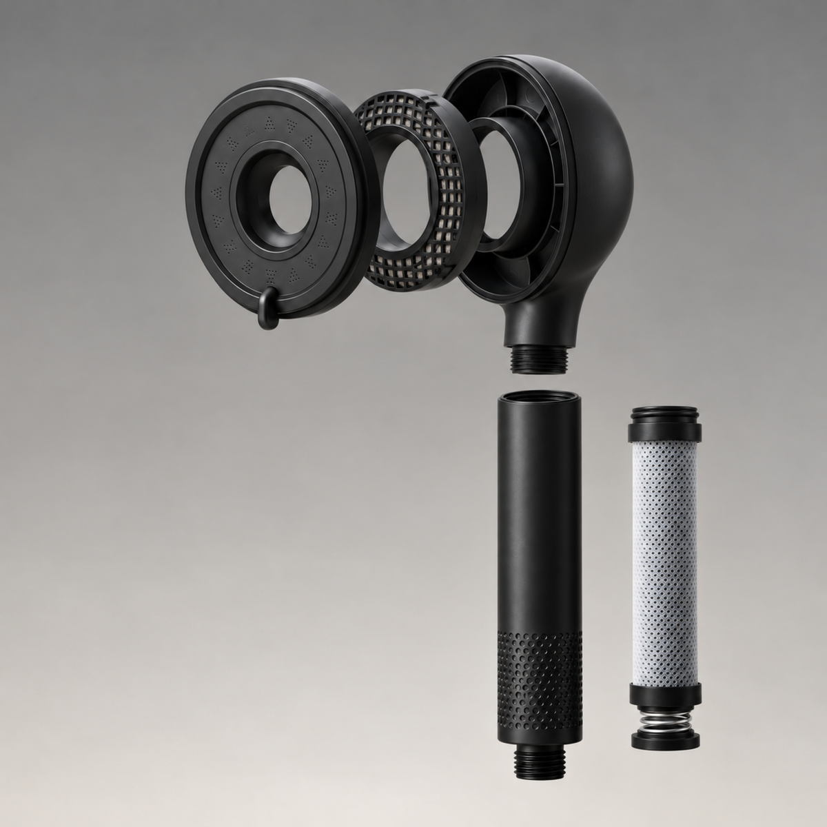 Graesil filtered handheld shower head